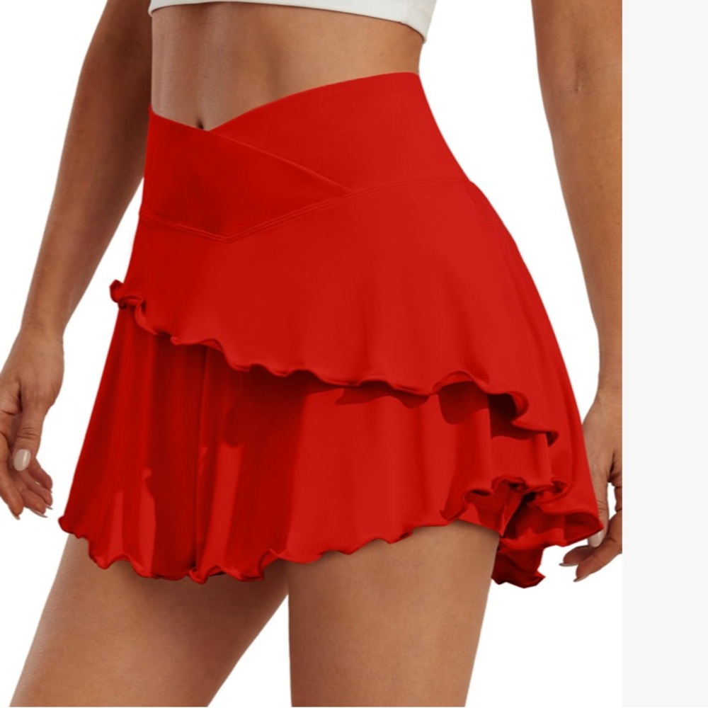 Womens Tennis Skirt Crossover Golf Skorts Skirts